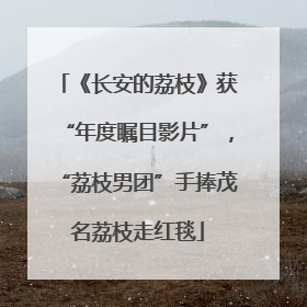 《长安的荔枝》获“年度瞩目影片”，“荔枝男团”手捧茂名荔枝走红毯