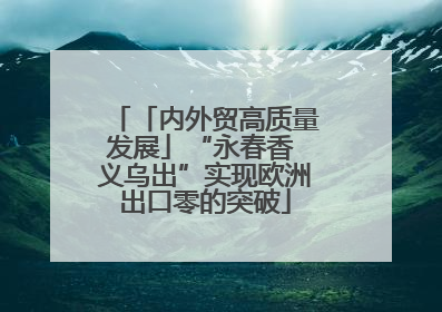 「内外贸高质量发展」“永春香 义乌出”实现欧洲出口零的突破