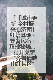 「城市更新 乡村振兴看济南」红培基地+野奢民宿+玫瑰秘境……打开莱芜“齐鲁情映山红片区”的破圈秘籍