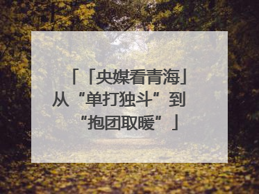「央媒看青海」从“单打独斗”到“抱团取暖”