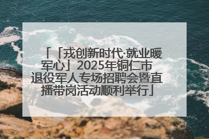 「戎创新时代·就业暖军心」2025年铜仁市退役军人专场招聘会暨直播带岗活动顺利举行