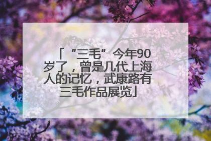 “三毛”今年90岁了，曾是几代上海人的记忆，武康路有三毛作品展览