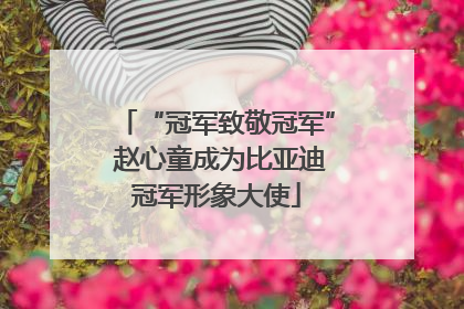 “冠军致敬冠军” 赵心童成为比亚迪冠军形象大使