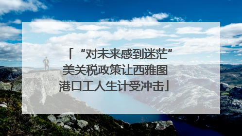 “对未来感到迷茫” 美关税政策让西雅图港口工人生计受冲击