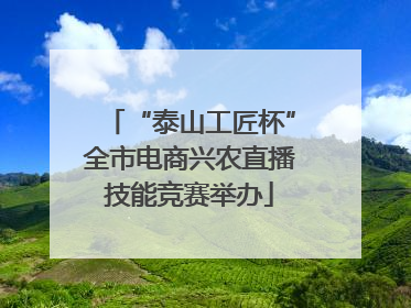 “泰山工匠杯”全市电商兴农直播技能竞赛举办