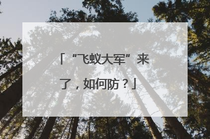 “飞蚁大军”来了，如何防？
