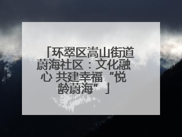 环翠区嵩山街道蔚海社区：文化融心 共建幸福“悦龄蔚海”
