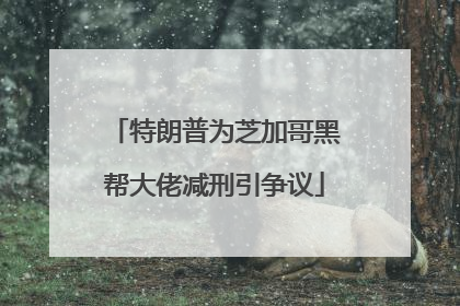 特朗普为芝加哥黑帮大佬减刑引争议