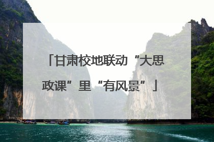 甘肃校地联动“大思政课”里“有风景”