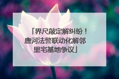 界尺敲定解纠纷！唐河法警联动化解邻里宅基地争议