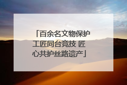 百余名文物保护工匠同台竞技 匠心共护丝路遗产