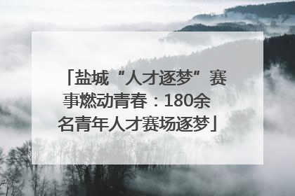 盐城“人才逐梦”赛事燃动青春：180余名青年人才赛场逐梦