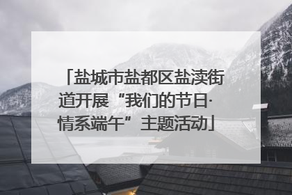 盐城市盐都区盐渎街道开展“我们的节日·情系端午”主题活动