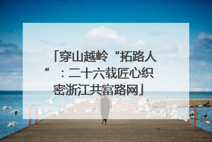 穿山越岭“拓路人”：二十六载匠心织密浙江共富路网