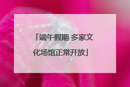 端午假期 多家文化场馆正常开放