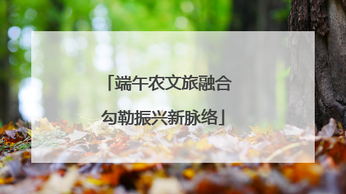 端午农文旅融合 勾勒振兴新脉络