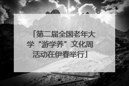 第二届全国老年大学“游学养”文化周活动在伊春举行