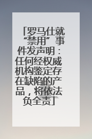 罗马仕就“禁用”事件发声明：任何经权威机构鉴定存在缺陷的产品，将依法负全责