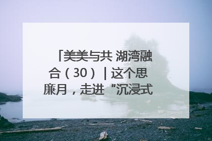 美美与共 湖湾融合（30）｜这个思廉月，走进“沉浸式”清风课堂