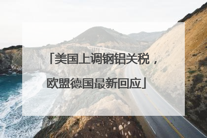 美国上调钢铝关税，欧盟德国最新回应
