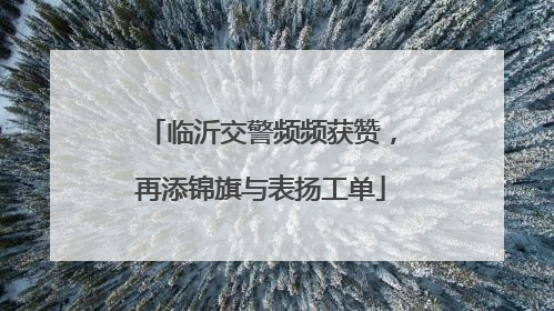临沂交警频频获赞，再添锦旗与表扬工单