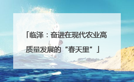 临泽：奋进在现代农业高质量发展的“春天里”
