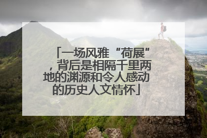 一场风雅“荷展”，背后是相隔千里两地的渊源和令人感动的历史人文情怀