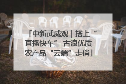中新武威观｜搭上“直播快车” 古浪优质农产品“云端”走俏