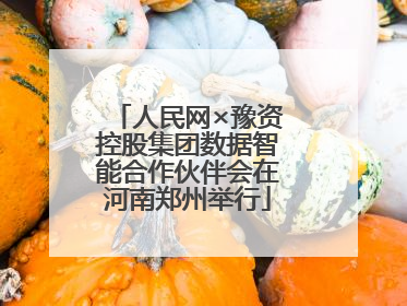 人民网×豫资控股集团数据智能合作伙伴会在河南郑州举行