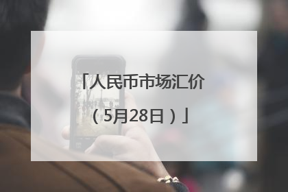 人民币市场汇价（5月28日）