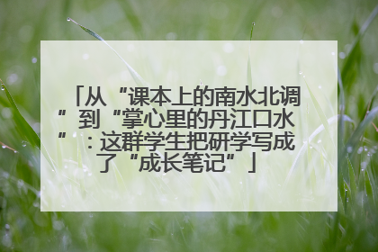 从“课本上的南水北调”到“掌心里的丹江口水”：这群学生把研学写成了“成长笔记”