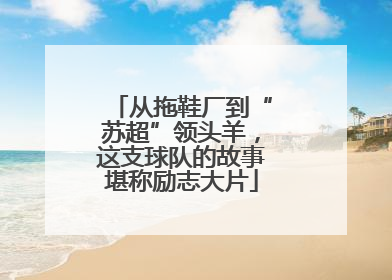 从拖鞋厂到“苏超”领头羊，这支球队的故事堪称励志大片