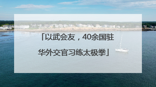 以武会友，40余国驻华外交官习练太极拳