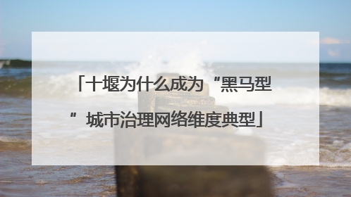 十堰为什么成为“黑马型”城市治理网络维度典型