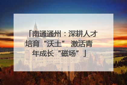 南通通州：深耕人才培育“沃土” 激活青年成长“磁场”