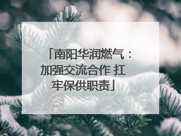 南阳华润燃气：加强交流合作 扛牢保供职责