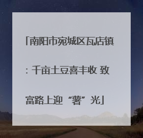 南阳市宛城区瓦店镇：千亩土豆喜丰收 致富路上迎“薯”光