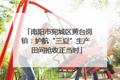 南阳市宛城区黄台岗镇：护航“三夏”生产 田间抢收正当时