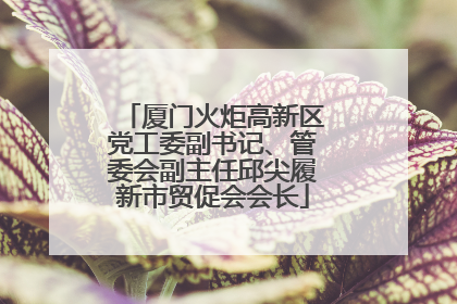 厦门火炬高新区党工委副书记、管委会副主任邱尖履新市贸促会会长