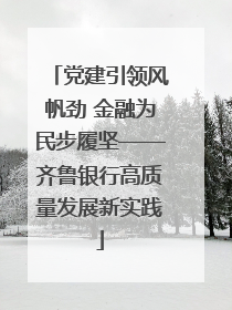 党建引领风帆劲 金融为民步履坚——齐鲁银行高质量发展新实践