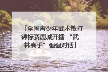 全国青少年武术散打锦标赛鹿城开擂 “武林高手”强强对话