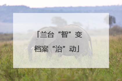 兰台“智”变 档案“治”动
