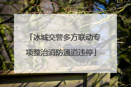 冰城交警多方联动专项整治消防通道违停