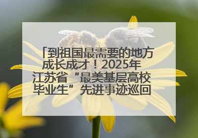 到祖国最需要的地方成长成才！2025年江苏省“最美基层高校毕业生”先进事迹巡回宣讲会在宁启动
