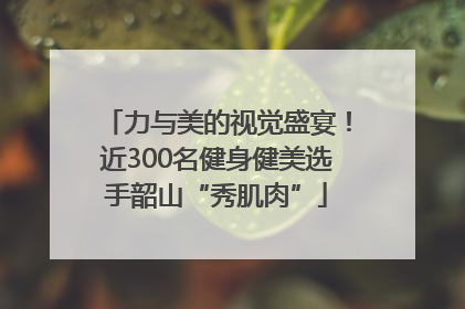 力与美的视觉盛宴！近300名健身健美选手韶山“秀肌肉”