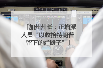 加州州长：正增派人员“以收拾特朗普留下的烂摊子”