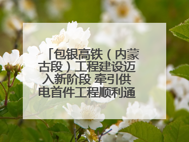 包银高铁（内蒙古段）工程建设迈入新阶段 牵引供电首件工程顺利通过验收评估
