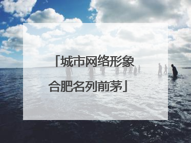 城市网络形象合肥名列前茅