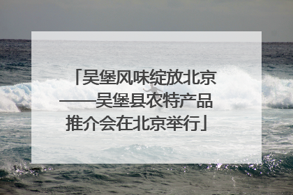 吴堡风味绽放北京——吴堡县农特产品推介会在北京举行
