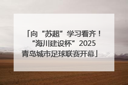 向“苏超”学习看齐！“海川建设杯”2025青岛城市足球联赛开幕